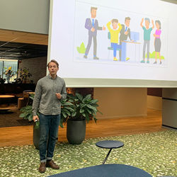 Marius Jones at the Hub corporate workshop 24 may 2022.