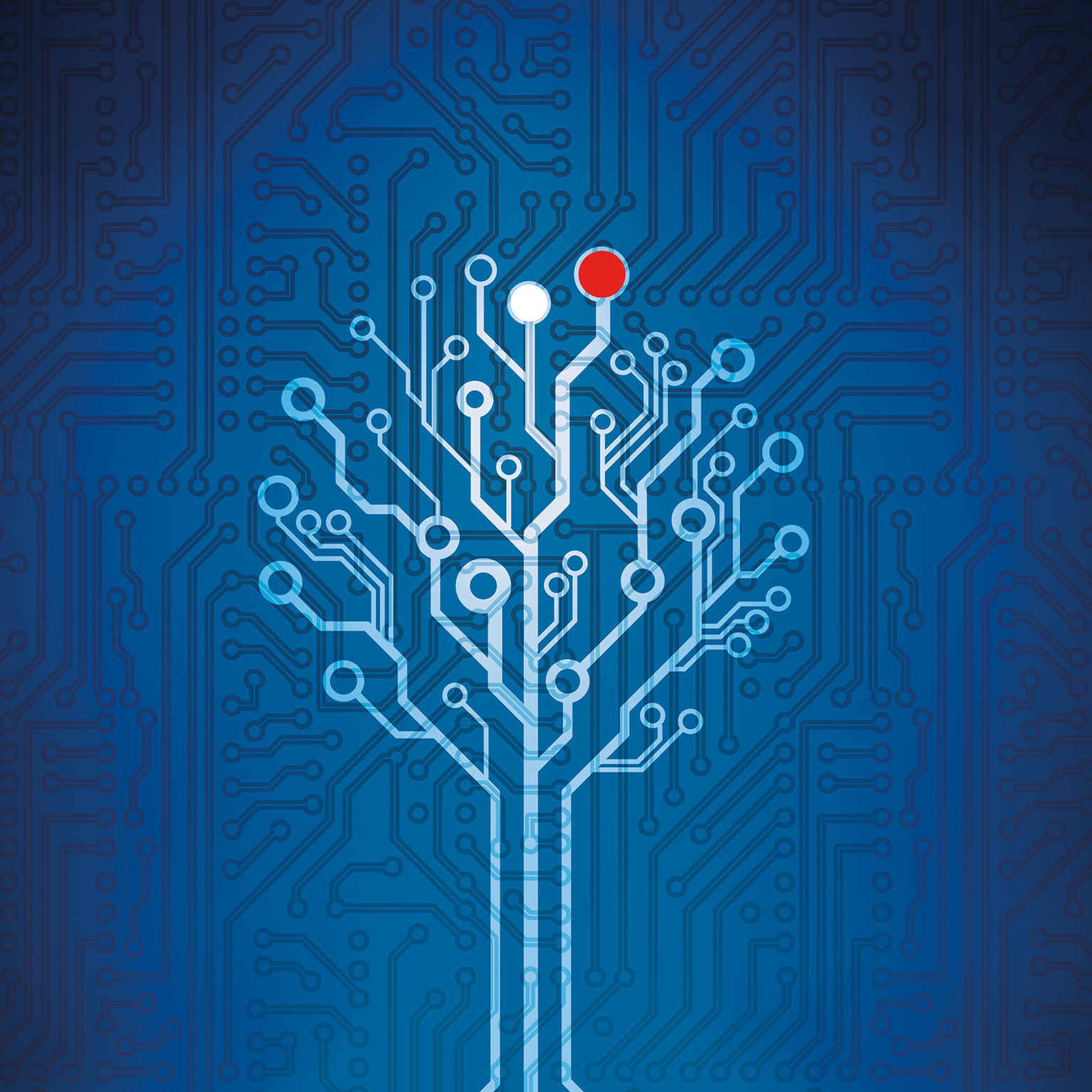 Illustrasjon av digitalt tre