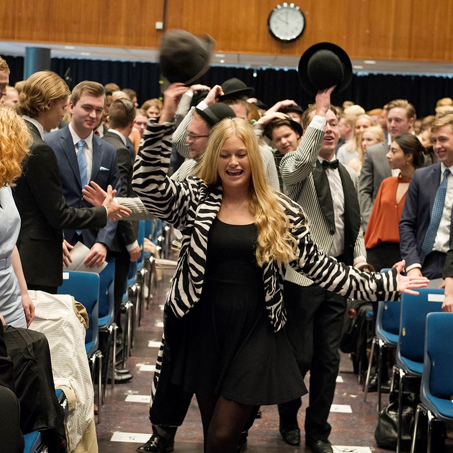 Fra immatrikluering 2017. Foto: Helge Skodvin
