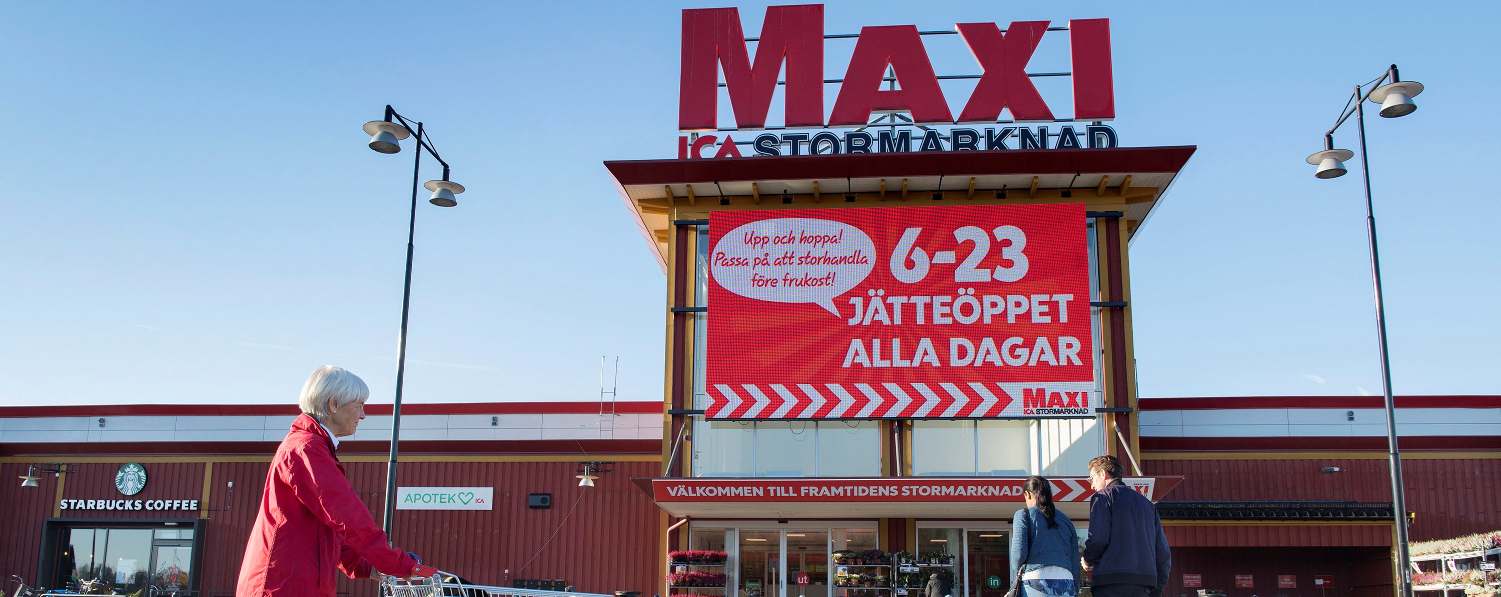 ICA Maxi is the ICA group's hypermarket concept. Photo: Jessica Gow/TT