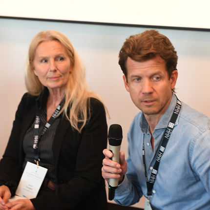 Lawyer Harald Hauge and Astrid Erlingsen