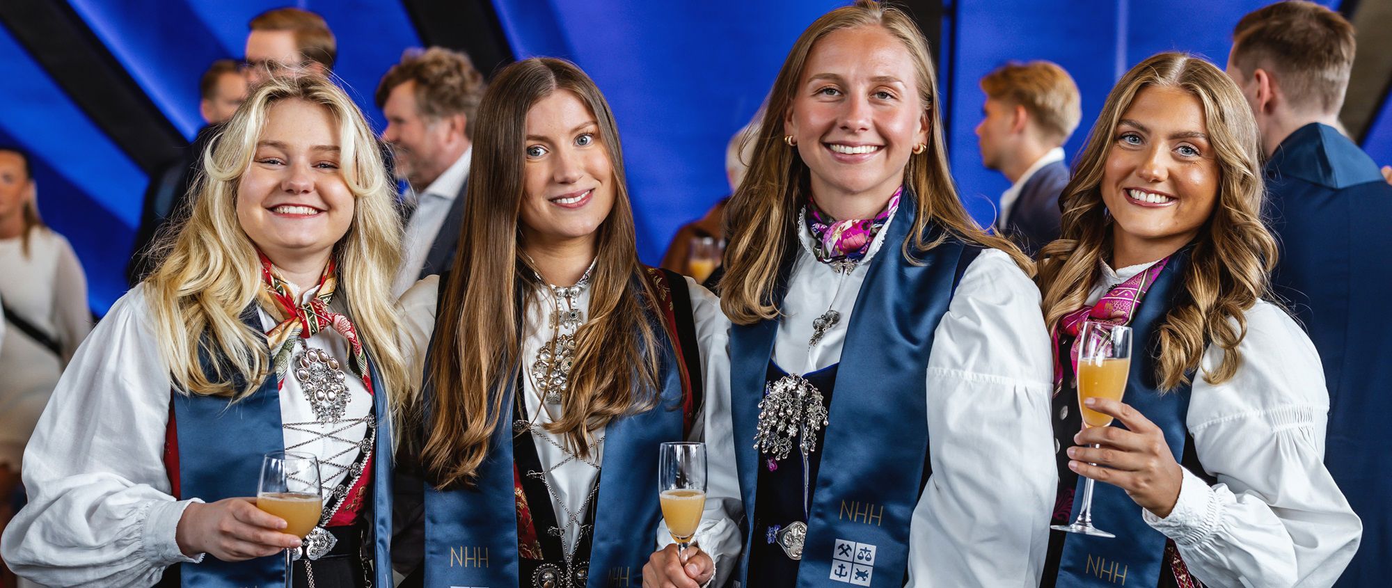 Picture of Silje Henriksen, Vilde Norheim Ellingsen, Anna Kongshaug and Ane Ormåsen. Photo: Tove Lise Mossestad