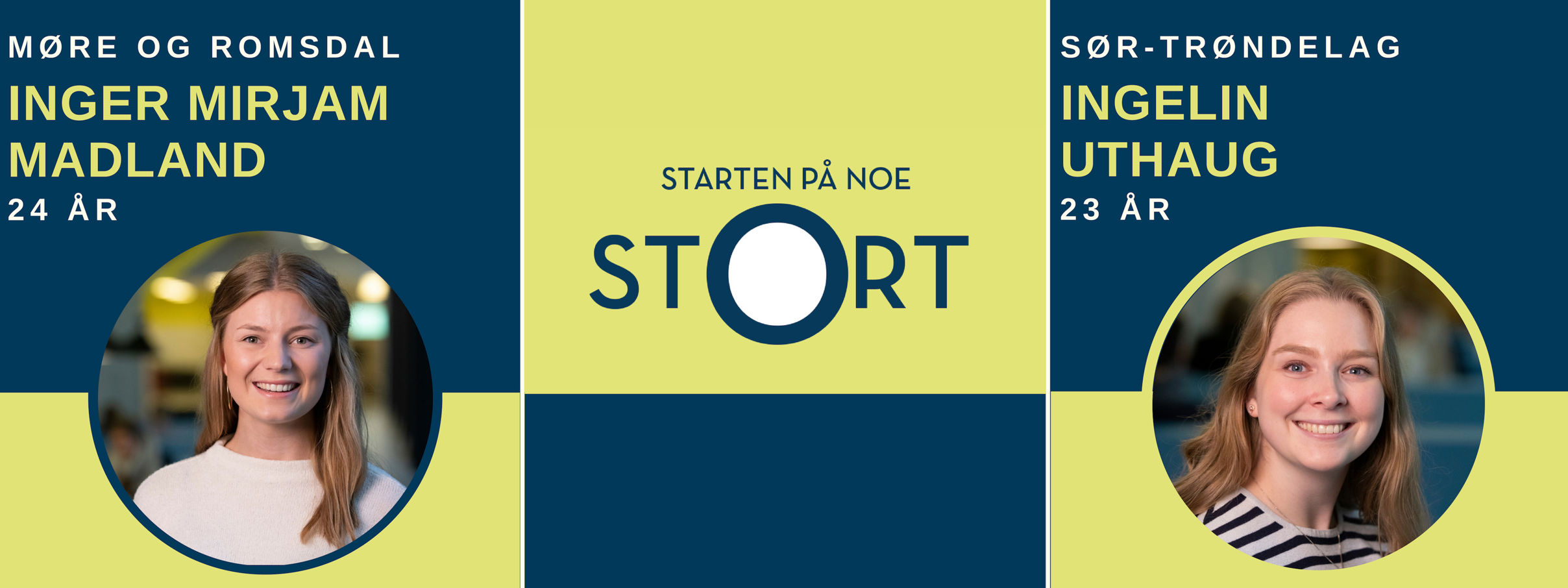 Studentambassadørene Inger Mirjam Madland og Ingelin Uthaug. 