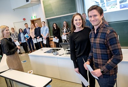 Fra første samling i NHHs mentorprogram i 2019. Foto: Helge Skodvin