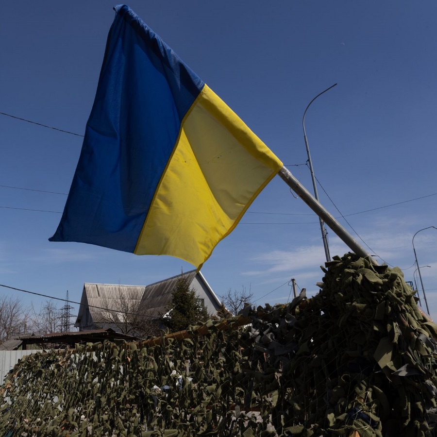 ukrainske flagg, canva