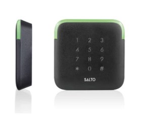 Salto access card reader.  Illustration