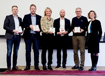 NII Winners of commercial innovations 2019. Photo: Siv Dolmen