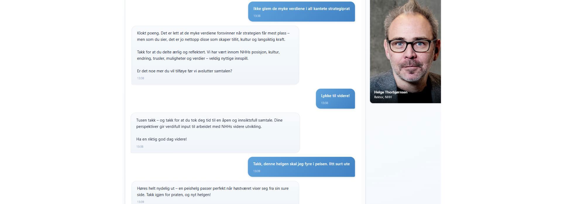 Skjermdump fra undersøkelsen