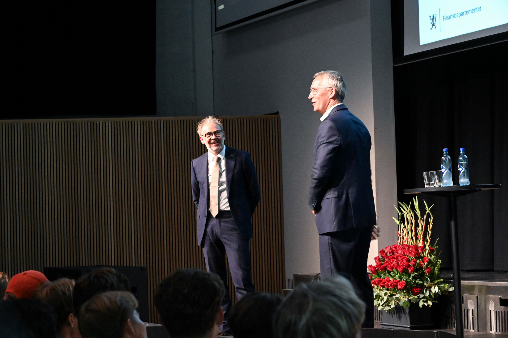 Helge Thorbjørnsen og Jens Stoltenberg