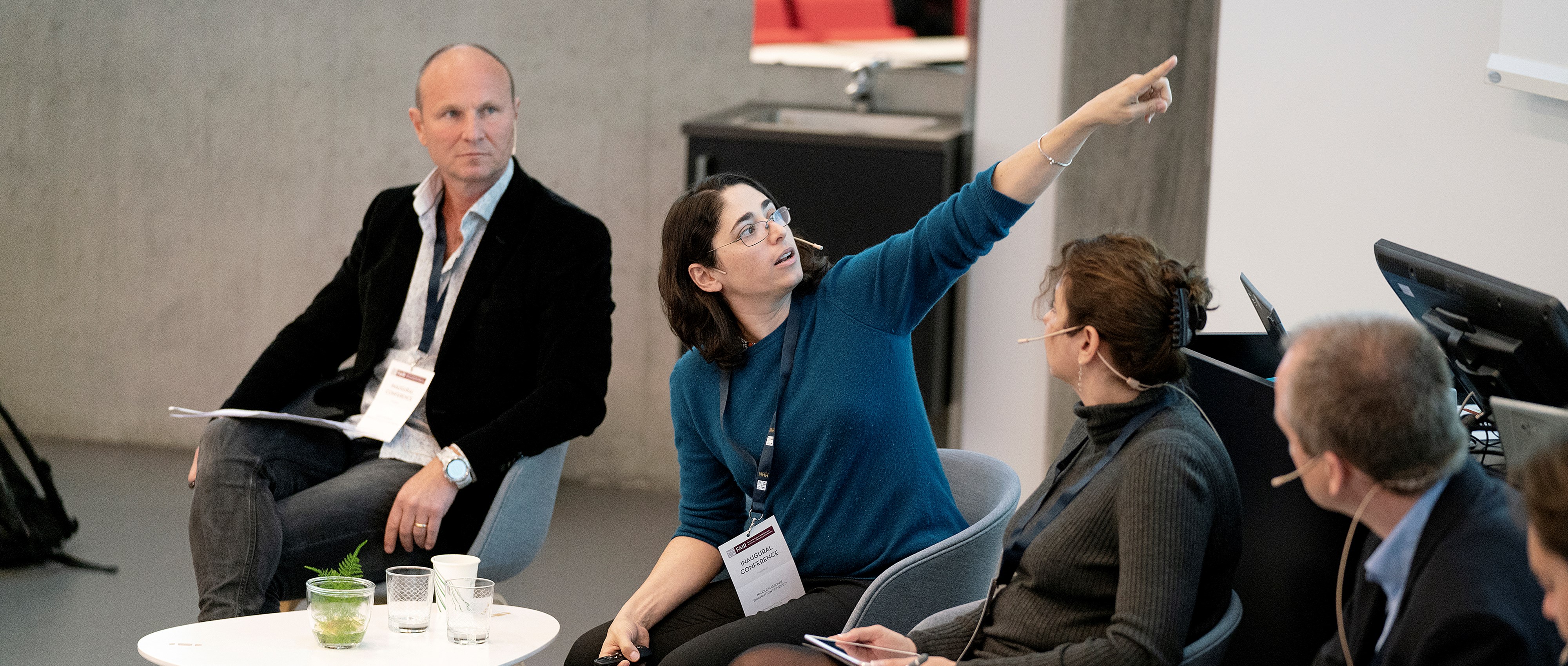 Paneldebatt under FAIR-konferanse