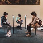 People using VR headsets
