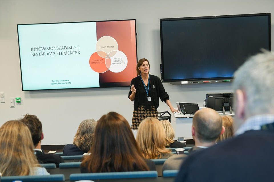 NHH Professor Inger Stensaker at The Hub Summit 2022. Photo: Ingunn Gjærde