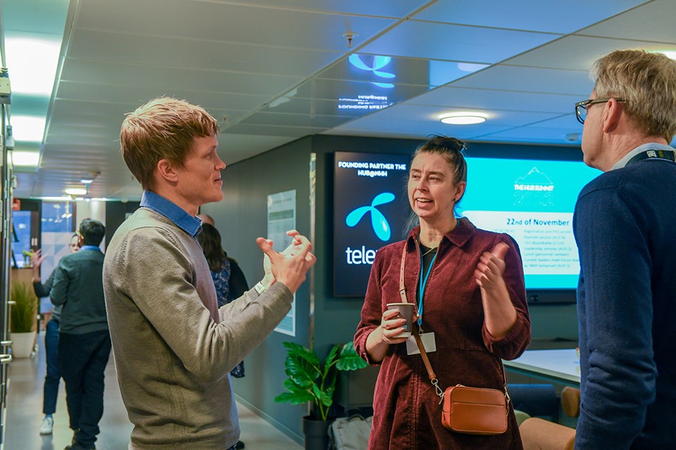 PhD Research scholar Bård Fyhn with Mona Skaret  from the Norwegian Tax Authority.