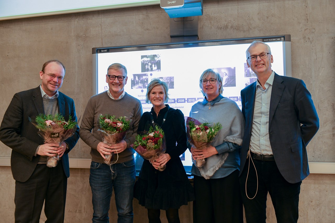 Iver Bragelien, Trond Bjørnenak, Gro Tufte and Lone Haugsvær at NHH Executive
