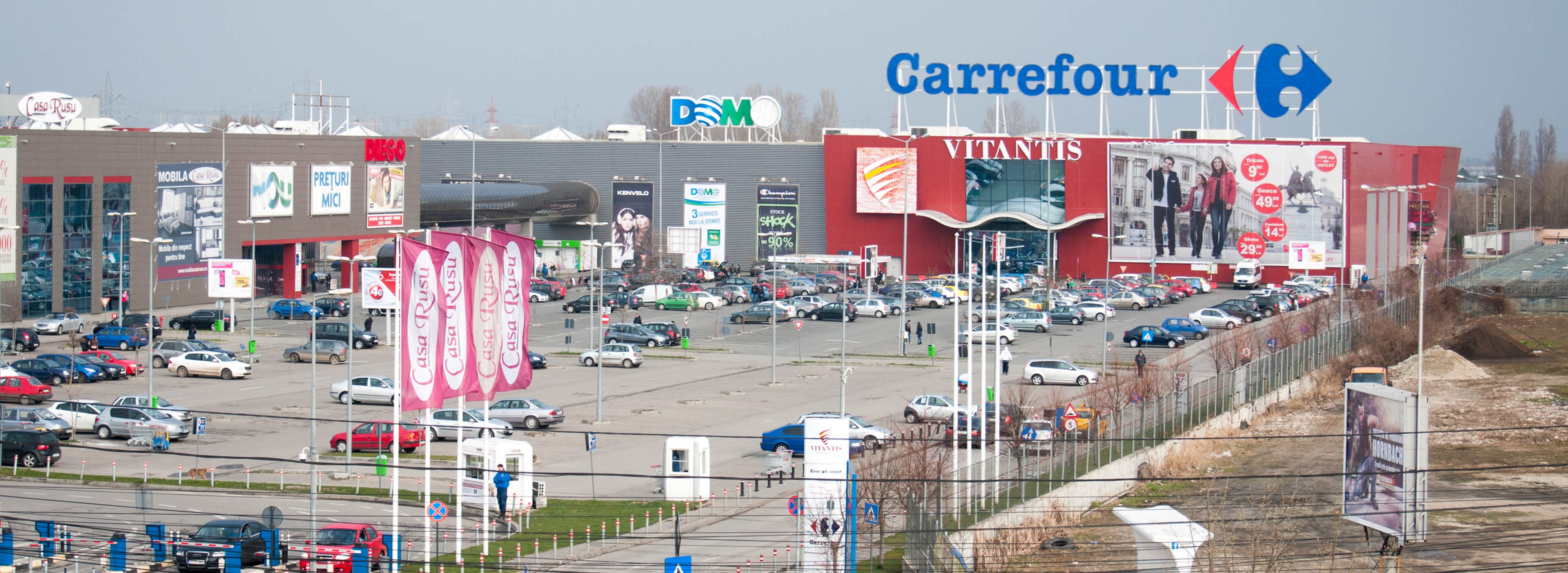 Carrefour store in Romania. 