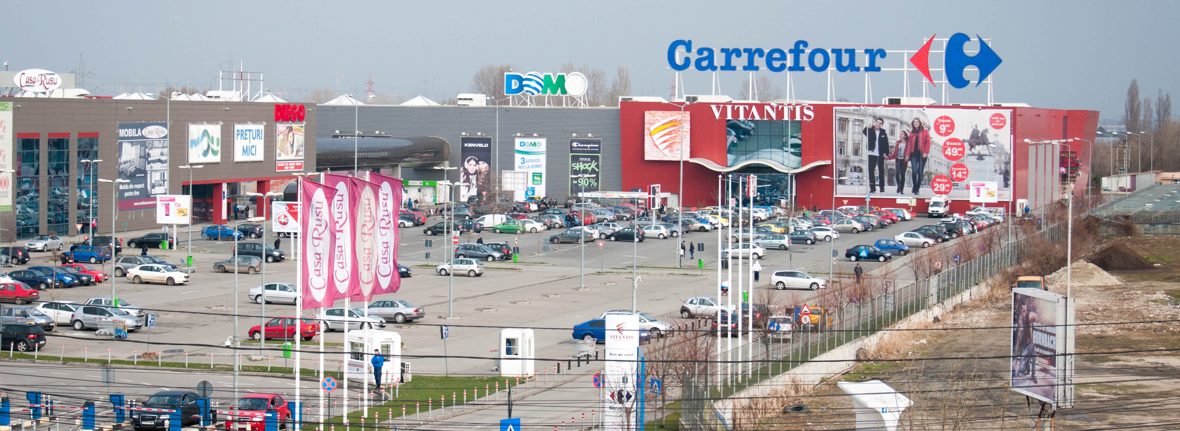 Carrefour store in Romania.