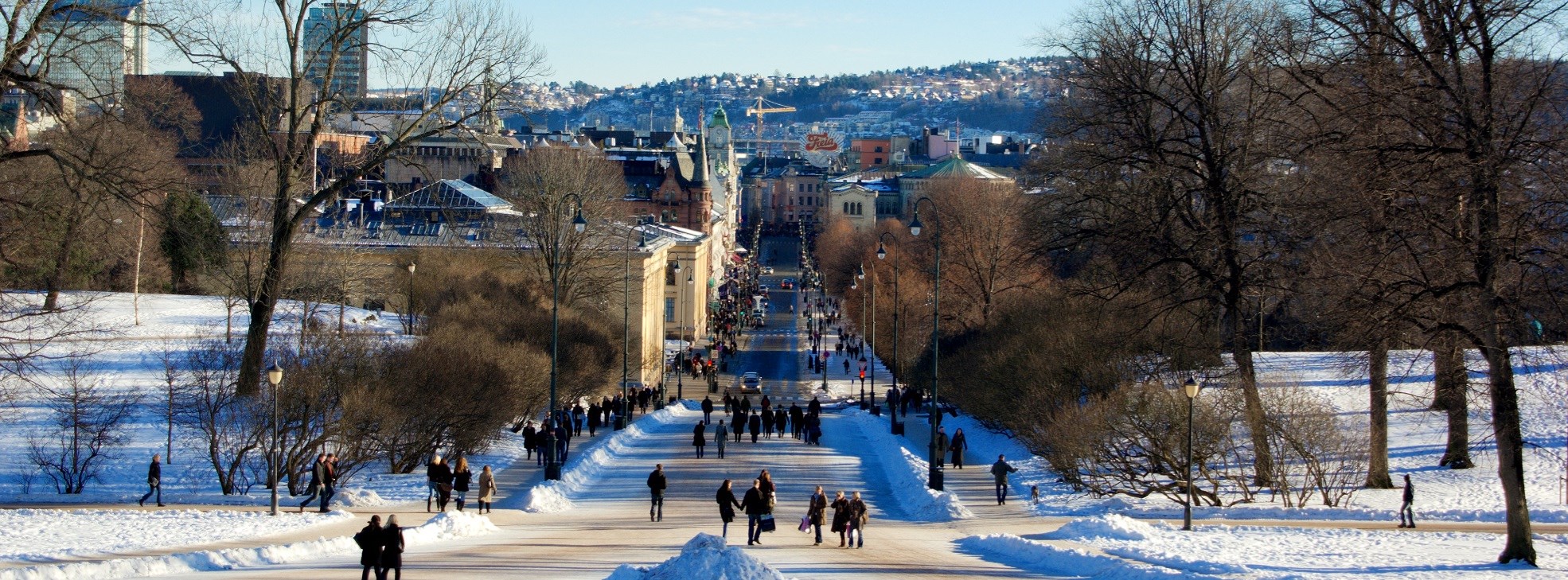 Oslo, vinter, av Bjørn Pedersen