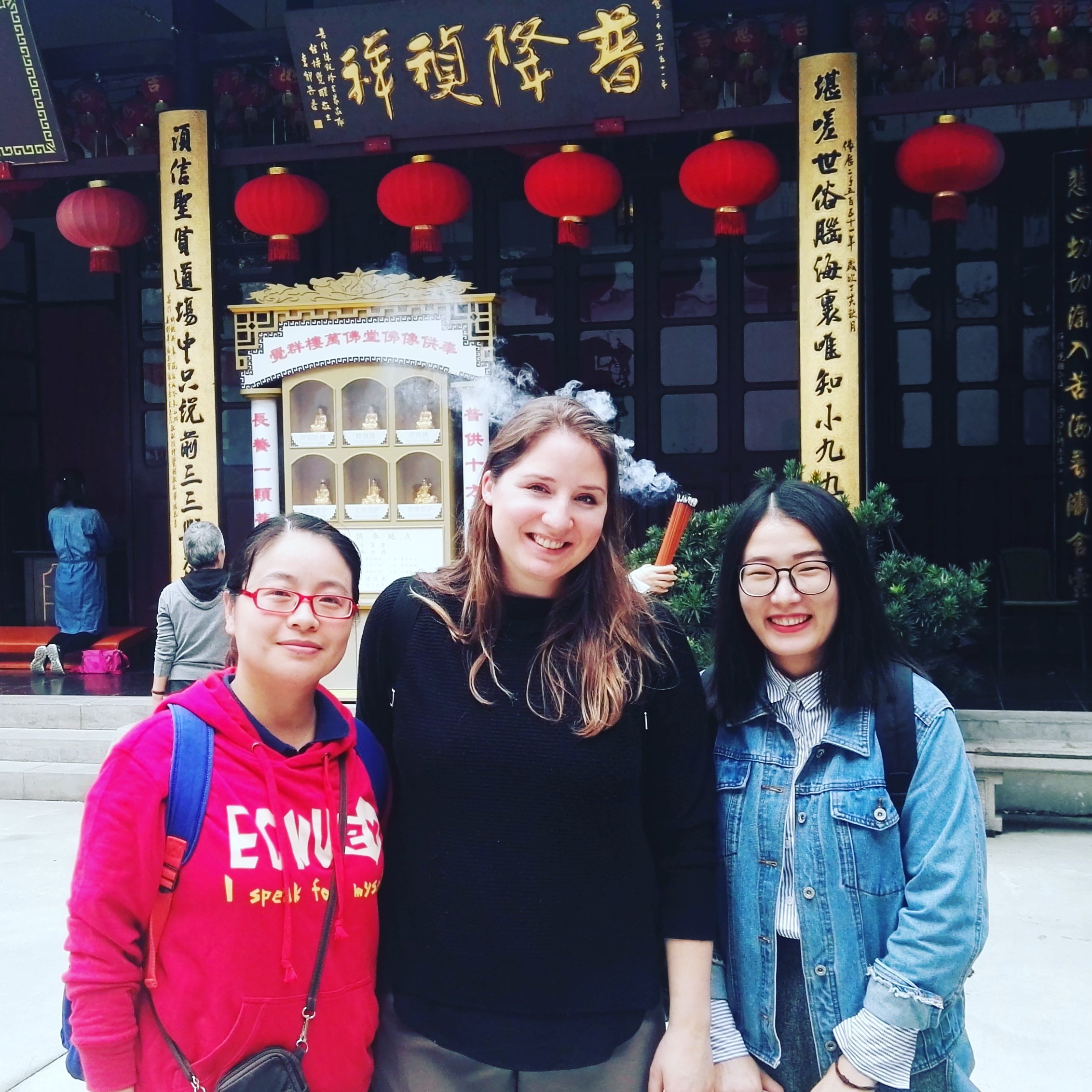 Ranveig Falch, Wu Jie and Sun XiaoXue in Shanghai