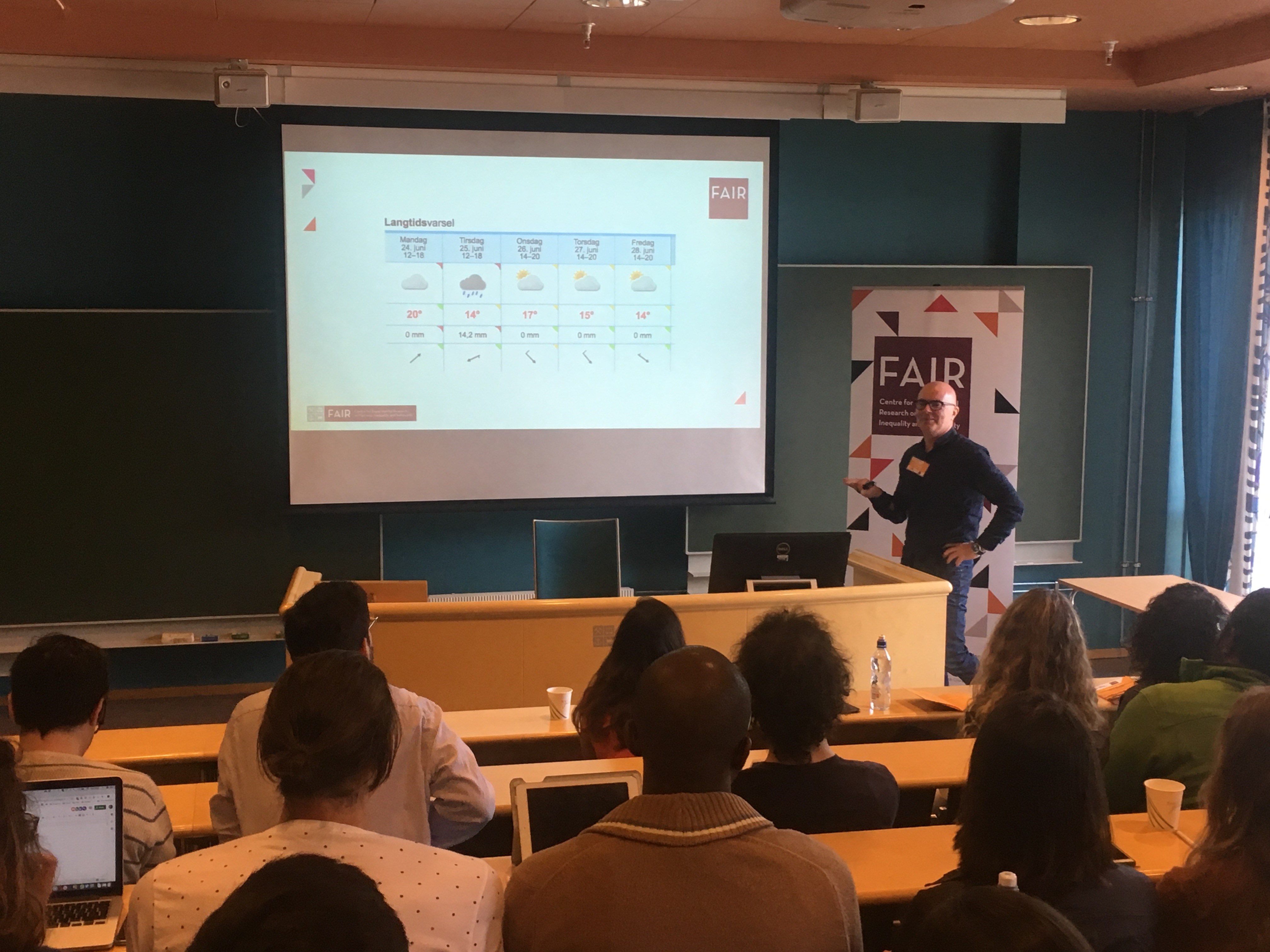 Professor Kjell G. Salvanes opening the 2019 Summer School on Socioeconomic Inequality in Bergen.