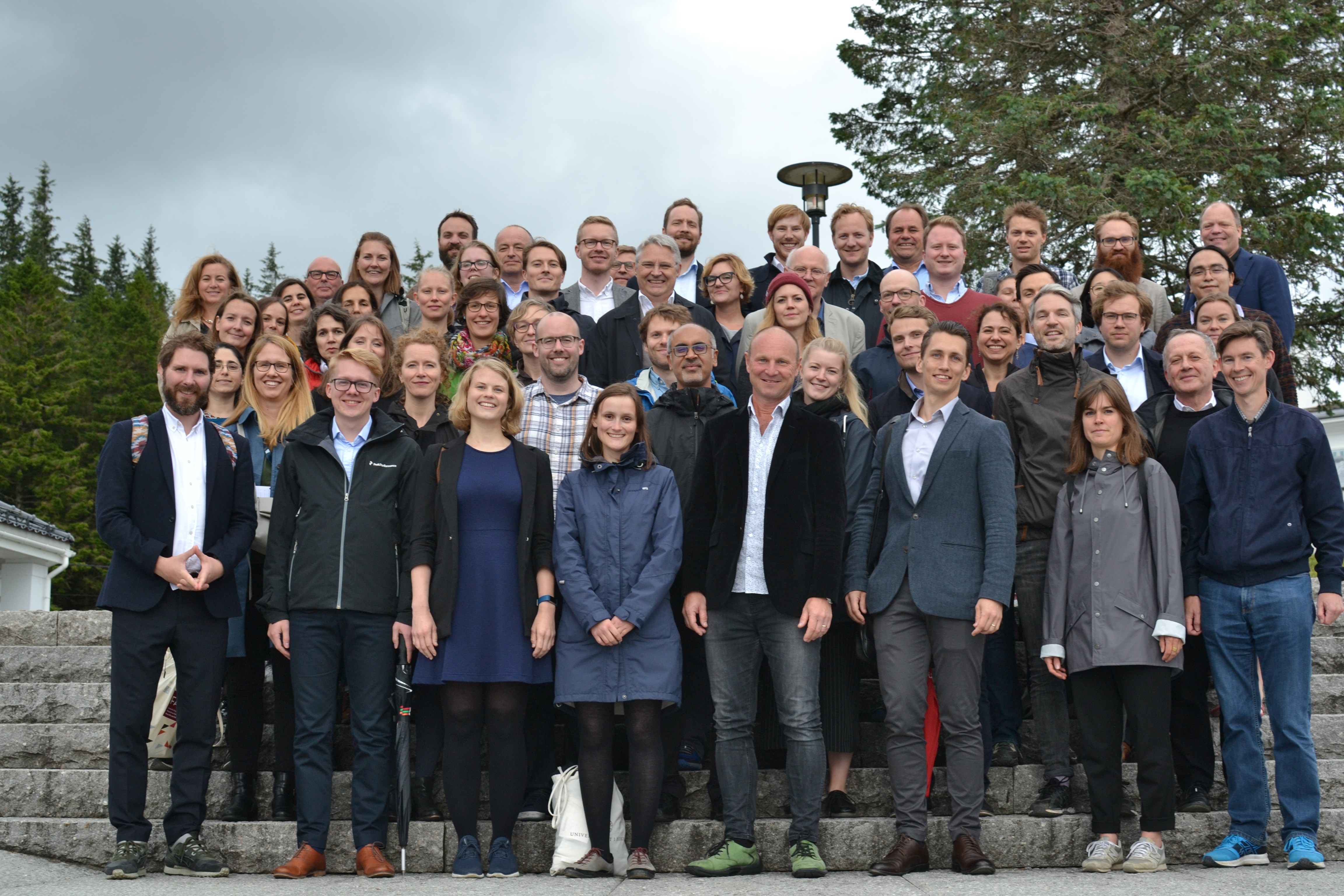 Participants at the FAIR Inaugural Conference on top of Mount Fløyen.