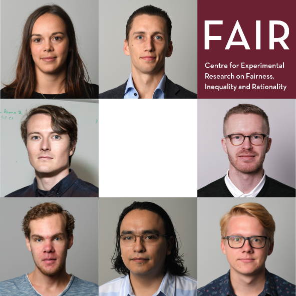The new faces at FAIR in 2018; Fanny Landaud, Alexander Willén, Julian Vedeler Johnsen, Hallgeir Sjåstad, Arne Nasgowitz, Pablo Soto Mota and Eirik Berger.