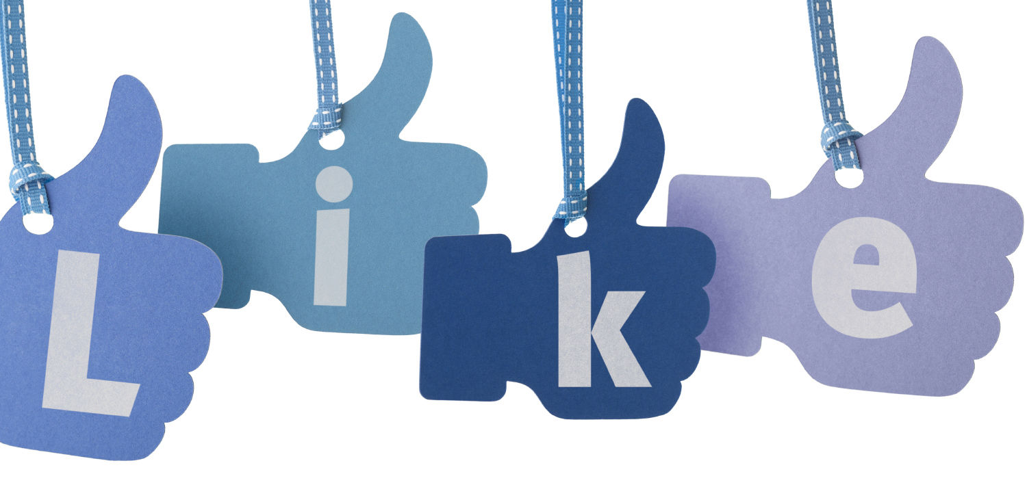 Liking på Facebook illustrasjon