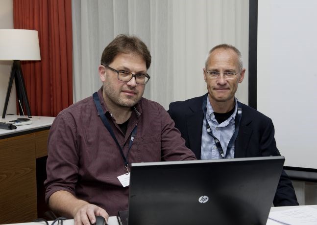 Associated Professor Dirk Schindler and Professor Guttorm Schjelderup, researchers at NoCeT.