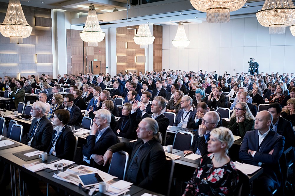 FOOD 2018 participants listening to a speach. Photo: Siv Dolmen