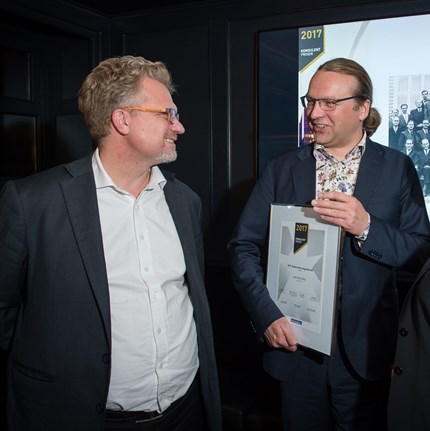 Direktør Solstrandprogrammet Hans Morten Skivik og AFF-direktør Trond Søreide.