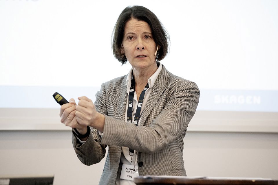 Investeringsdirektør i Skagen Fondene, Alexandra Morris, snakket om sin vei inn i finansverdenen. 