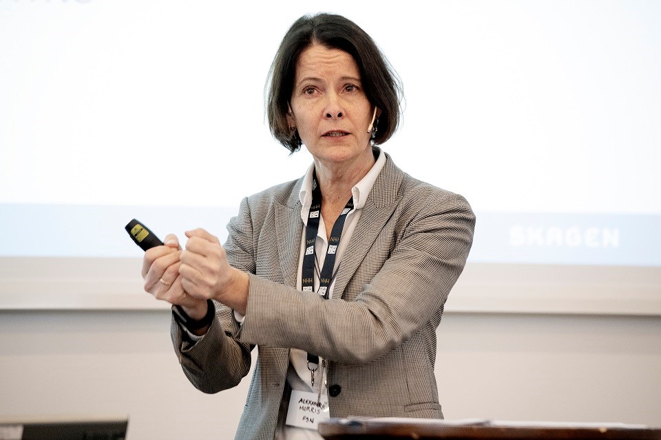 Investeringsdirektør i Skagen Fondene, Alexandra Morris, snakket om sin vei inn i finansverdenen. 