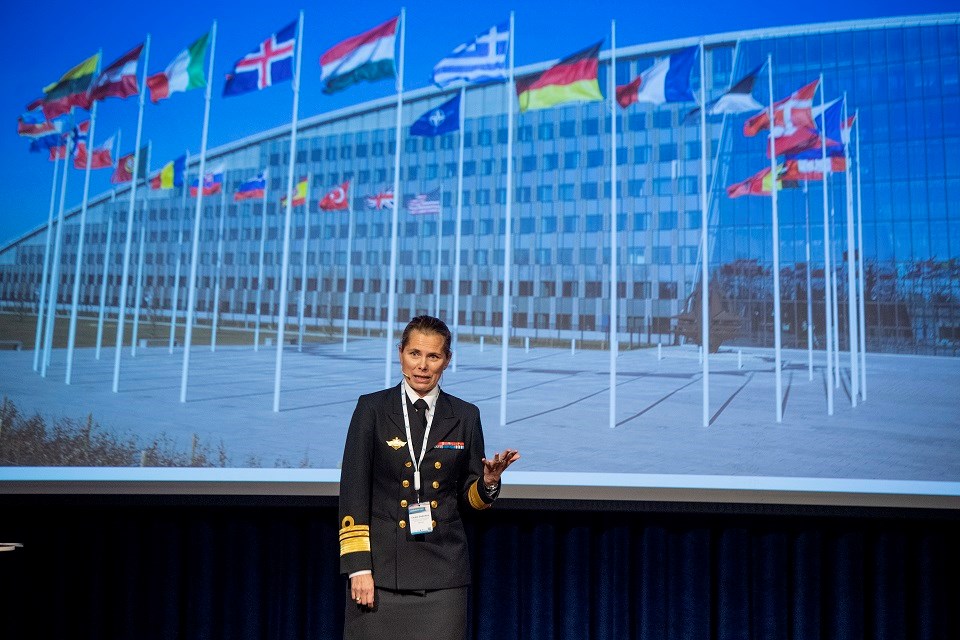 Viseadmiral Louise Dedichen. Hun ble i 2019 utnevnt til sjef for Militærmisjonen i Brussel