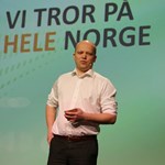 Finansminister Trygve S. Vedum (Ragne B. Lysaker, Senterpartiet) 