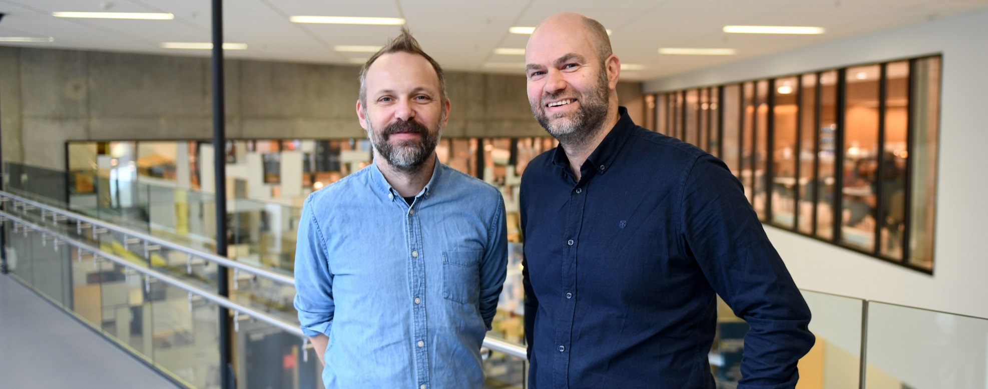 Professor Lars Jacob Tynes Pedersen og førsteamanuensis Sveinung Jørgensen﻿